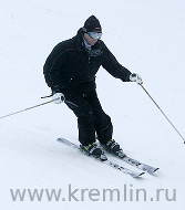 [Photo of Vladimir Putin at the Krasnaya Polyana ski resort.  Photo provided by the website of the President of the Russian Federation under an attribution license.]