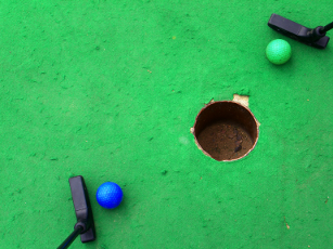 [stock photo of miniature golf]